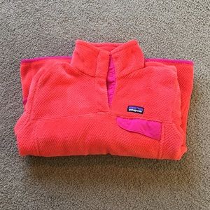 Orange patigonia re-tool fleece